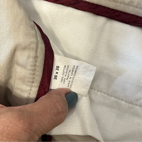 Men’s Perry Ellis Cottons Chino Pants. Stone Size 36 x 27 #1041 - Picture 5 of 5